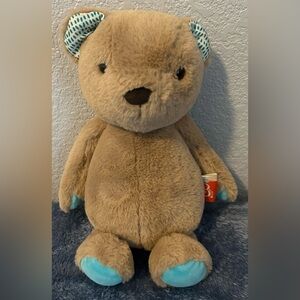 B Softies B Toys 12" Brown Plush Cuddle Snuggle Bear